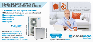 Promoção de Inverno 2014 Daikin Altherma alta temperatura